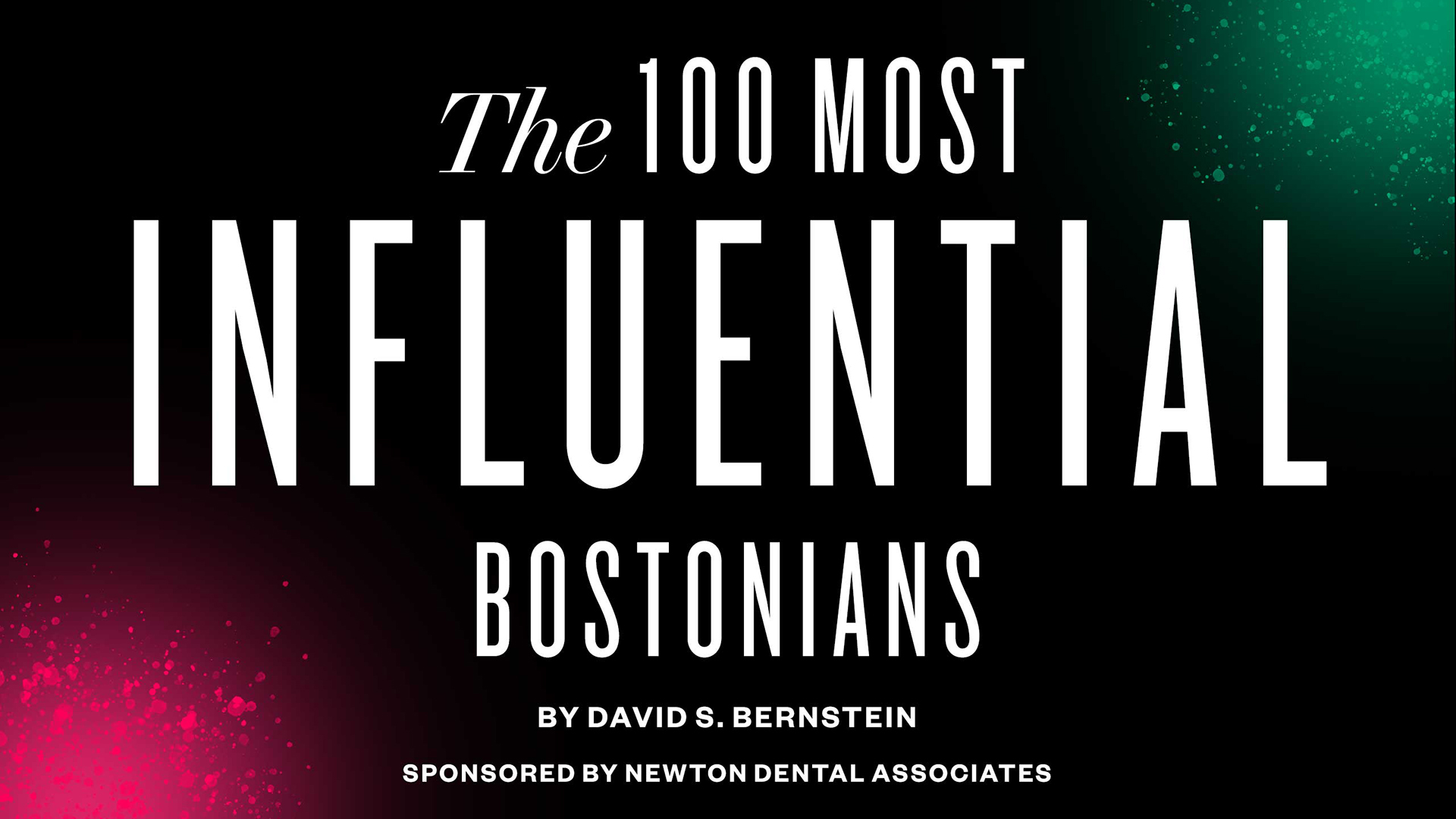 Boston Mag 100 most influential Bostonians
