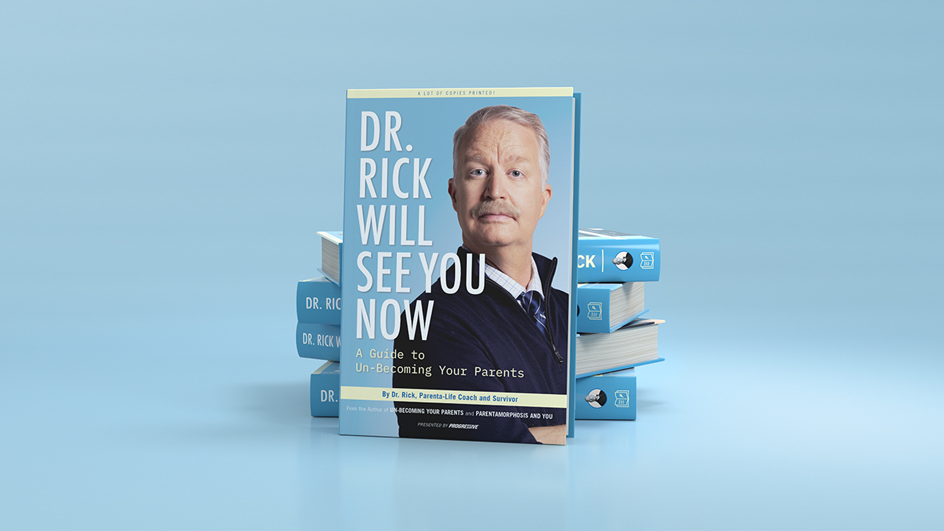 Progressive - It's Dr. Rick. In a book. 